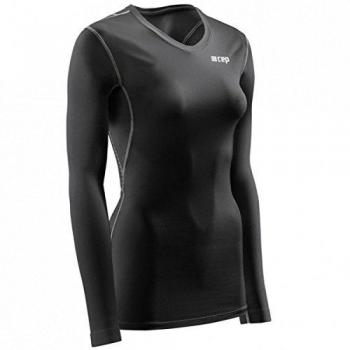 WINGTECH Sportshirt für Frauen – Langarm, schwarz, Größe XS