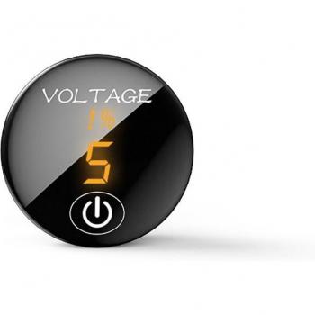 Mesureur de Capacité Batterie Moto / Car – Affichage LED, 5–48 V, Switch Tactile