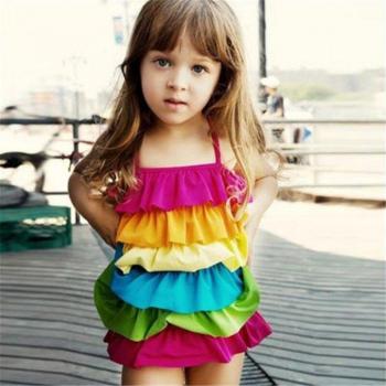 Casual Kids Rainbow Swimsuit