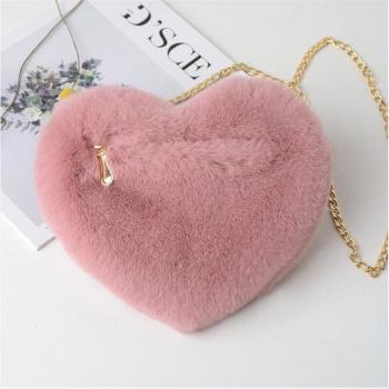 Sac à main cœur avec chaîne amovible