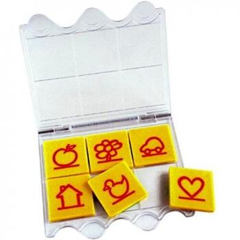 bambinoLÜK Lösungsgerät, mit sechs Symbol-Aufgabenplättchen, von 3