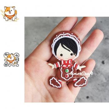 Gingerbread Baby Christmas Card Making Dies