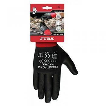Guante Mecánico S07 P/Nit Eco Nit Foam Nylon Rojo/Negro Juba