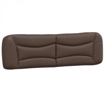 Coussin de tête de lit similicuir marron 180 cm