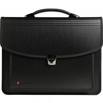 Exacompta 55734E Premium Umhängetasche Exatravel mit 15 Laptopfach und integrierter Fächermappe für DIN A4 Dokumente