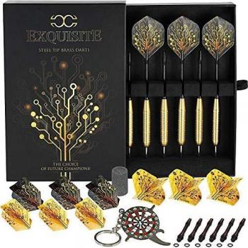 Premium 6-Dart Steel Tip Set with Flights