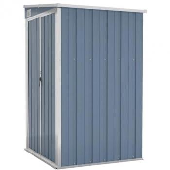 Remise de jardin murale gris 118x100x178 cm acier galvanisé 316218