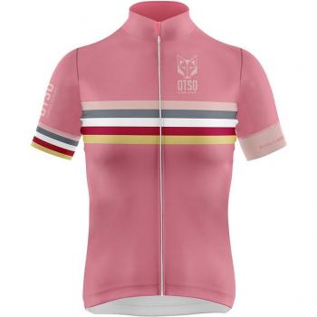 OTSO Stripes Damen Polo-T-Shirt Rosa – XS