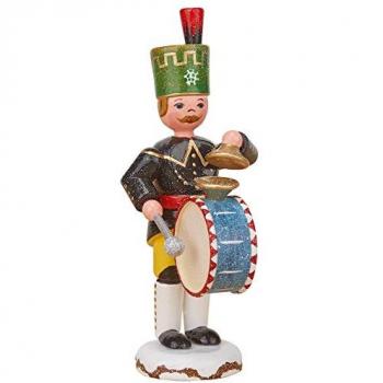 Hubrig Volkskunst Zschorlau Erzgebirge Sammelfigur Bergmann mit Pauke