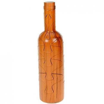 3D Jigsaw Puzzle of a Wine Bottle by Namesakes for Adults