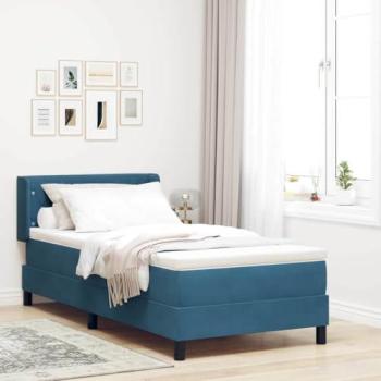Lit Box Spring avec Matelas Velours 90x190 cm
