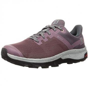 SALOMON Damen Wanderschuhe OUTline Prism GTX Flint/Ebony/Tropical Peach
