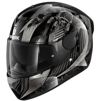 Shark Atraxx Casco Negro Plata (XS)