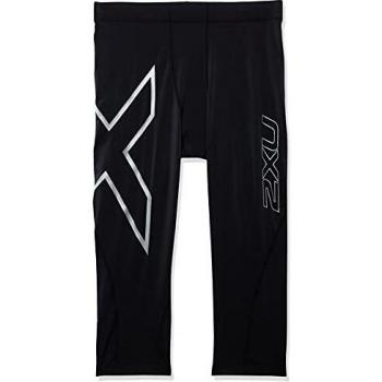 2XU Black/Silver Core Compression Tights for Men