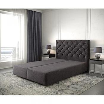Boxspringgestell Dream-Great 160x200 cm Mikrofaser Schwarz