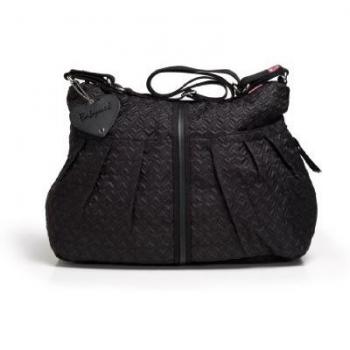 Quilted Schwarze Wickeltasche Amand BM320A Baby‑Mel