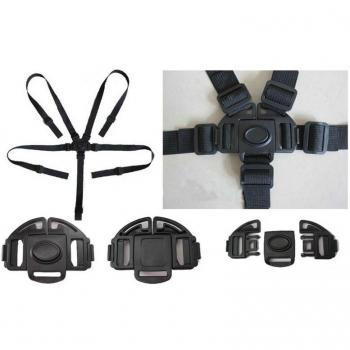 Adjustable 5-Point Harness for Baby Carriages