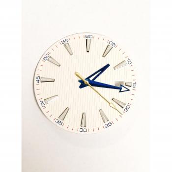 Men's 33MM White Dial Watch with Green Night Light Compatible with NH35 Movement
