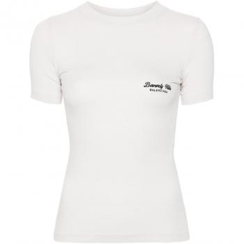 Beverly Hills White Logo Crew Shirt – Balenciaga M