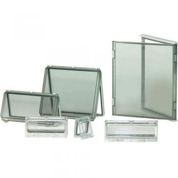 Coprimodulo Fibox EKO 30‑T‑2FSH in policarbonato grigio, spessore 30 mm, larghezza 280 mm