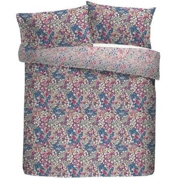 Bessie Reversible Duvet Cover, Navy, Ditsy Floral Design – King
