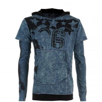 Cipo & Baxx Herren Pullover Longsleeve CL279 (S, Indigo)
