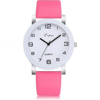Lvpai Frauen Lederband Uhr im Analogdesign