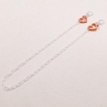 Girls Cartoon Heart Pendant Face Mask Chain Lanyard