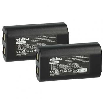 Vhbw 2x Batterie Li-ion pour Rhino 5200 (650mAh, 7,4V)