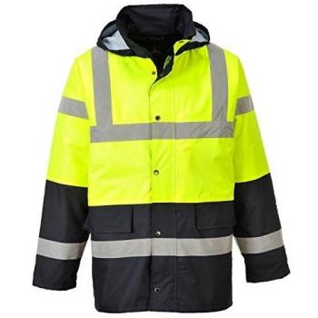 00D Class 3 Hi Vis Contrast Traffic Jacket Yellow / Black M