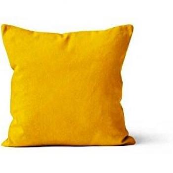 Coussin déhoussable Alix 40x40 cm Jaune