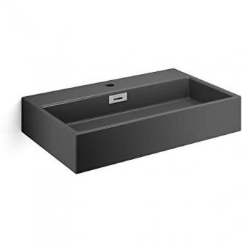 Lavabo da appoggio/sospeso Quarelo 70x42 cm grigio opaco