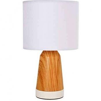 Lampe Tactile Cylindrique Coton Naturel