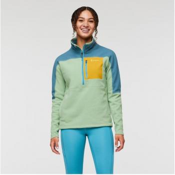 Cotopaxi Women's Abrazo Half-Zip Fleece Jacket / Blue Spruce/Aspen / Medium