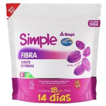 Pastillas de Goma Fibra Simple (28 Unidades)
