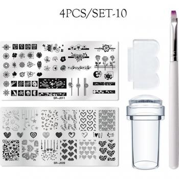 Flower Stripe Stamping Plates