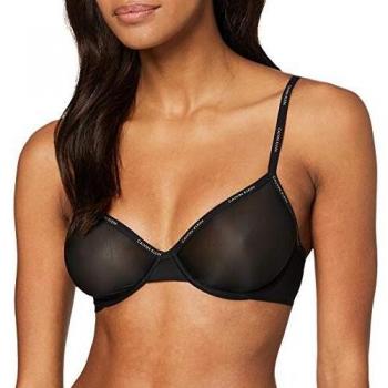 Calvin Klein Soutien-Gorge Femme, Demi Non Doublé, Noir, 70A