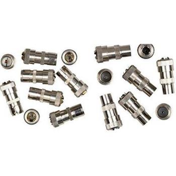 Dencon 10‑Piece Aerial Coaxial Male Connector Bundle