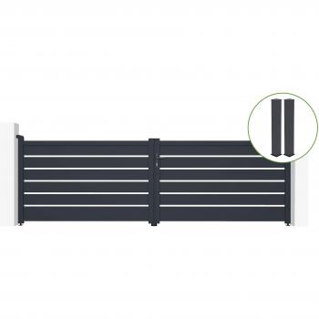 Puerta Abatible Vogel 4m con Estructura de Aluminio
