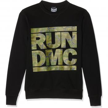 Mister Tee Herren Sport-Camo Crewneck im schwarzen Farbton, Größe M
