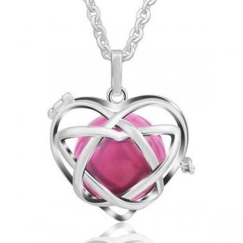 Cuore Rosa Carillon – Gabbia a Forma di Bola