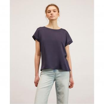 Camiseta de manga corta de material mixto para mujer de Motivi