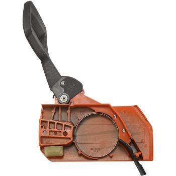 Kit d’embrayage à chaîne incluant couvercle latéral et frein – Assemblage destiné aux modèles Husqvarna 61/66/266/268/272 – Orange vif