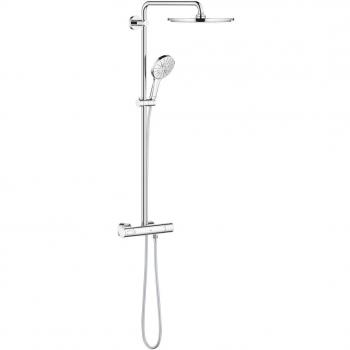 Grohe Rainshower SmartActive ensemble de douche avec thermostat 310, 3 jets, chrome 27966001