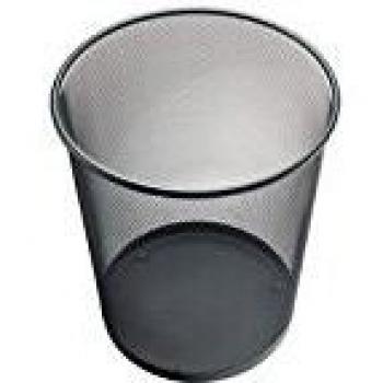 Cesta de Papel Helit 23L – Diseño Perforado Plateado