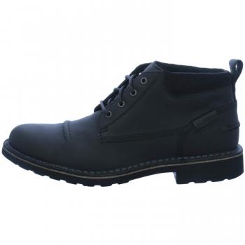 Clarks Herren‑Freizeitstiefel Lawes – schwarzer Leder‑Top, Größe 45