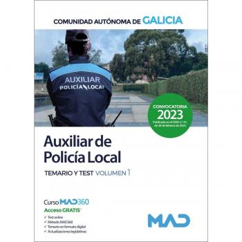 Auxiliar de la Policía Local de la Comunidad Autónoma de Galicia. Temario y test volumen 1 (Tapa blanda).