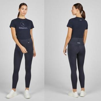 Eskadron Reitleggings Damen – Full‑Grip Flex Core Classic in Navy, S (für Pferd & Mensch)