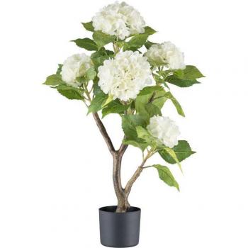 Kunstblume Hortensie, Creativ green, naturgetreue Blüten
