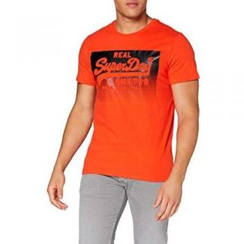Chemise Superdry VL Halftone Emboss Rouge 2XL Homme